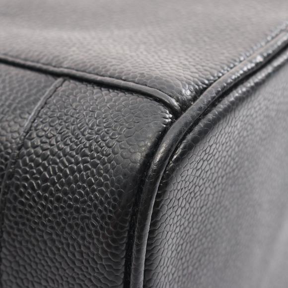 CHANEL Cocomark Handbag Caviar Skin Grained Calf Black - Picture 6 of 10